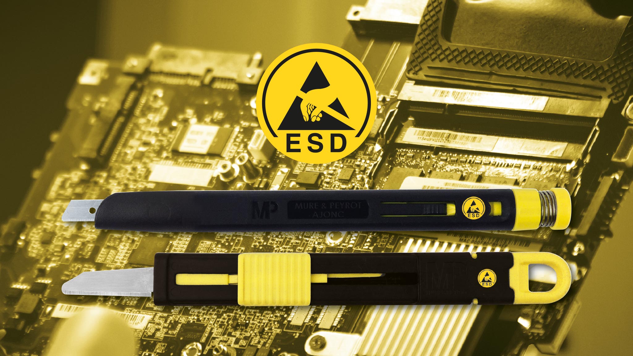 Les couteaux de sécurité ESD : une révolution pour l’industrie électronique par Mure & Peyrot.